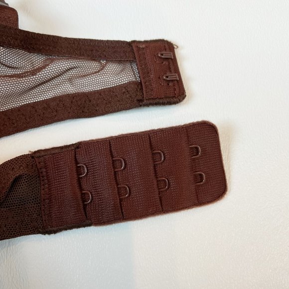 NWOT Victoria's Secret Bra 32D Very Sexy Push-Up Brown Metallic Lace - Picture 5 of 7